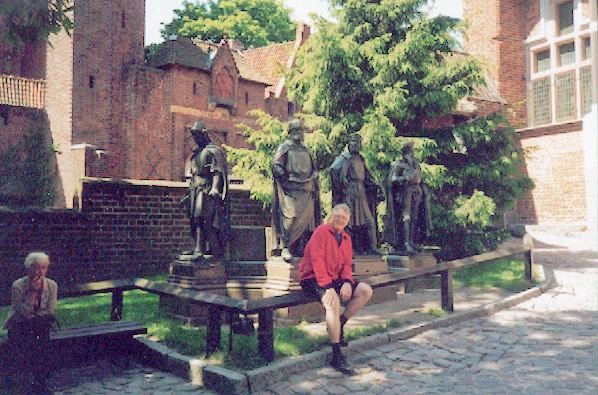 Potentater på borggården i Malbork