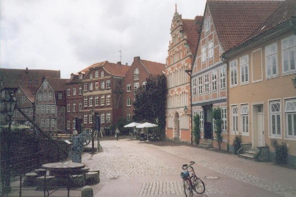 B&uuml;rgermeister-Hintze-Haus vid Wasser West i Stade. 1640-tal.