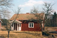 Soldattorpet V&auml;ttnet under Stora Sl&auml;tthult. Familjen hade sex barn. /Lejon/