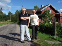 Br&ouml;derna Rolf och Norbert Sj&ouml;lin i (stora) Boarp.